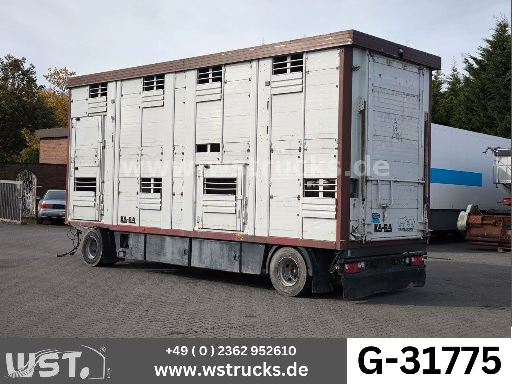 KABA 2 Stock Hubdach Vollalu 7,30m Viehanhänger - Для перевезення худоби причіп: фото 1 KABA 2 Stock Hubdach Vollalu 7,30m Viehanhänger - Для перевезення худоби причіп: фото 1