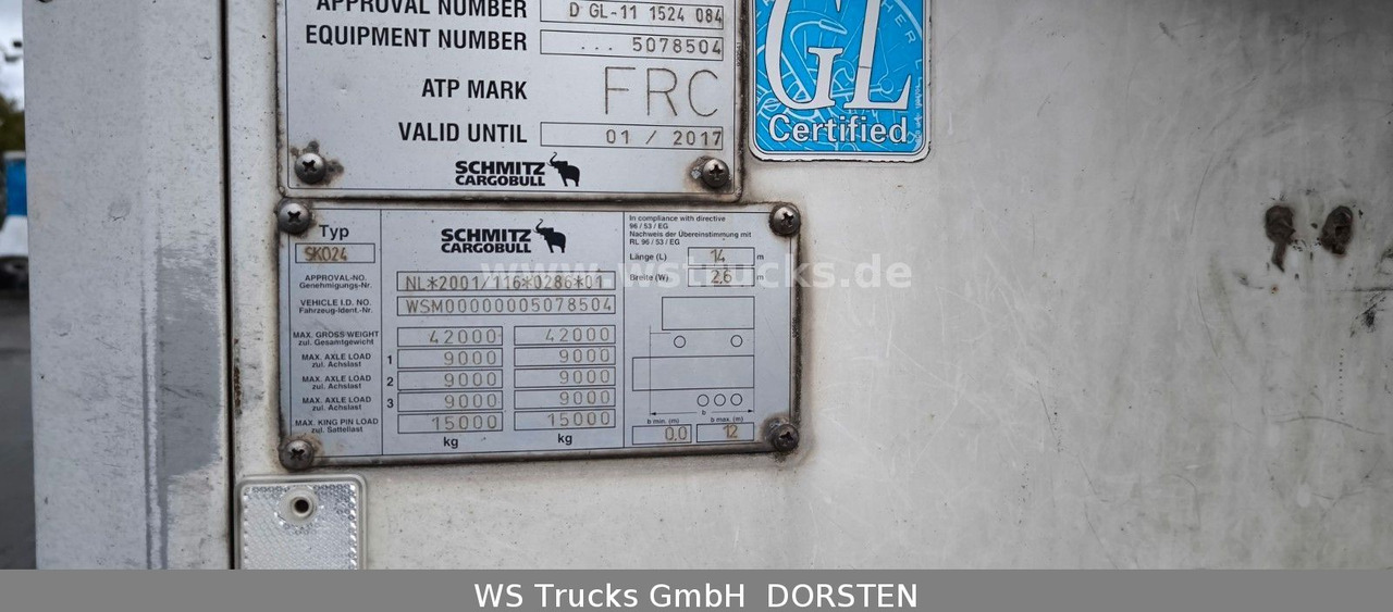 Schmitz Cargobull SKO 24 Kühlauflieger | Vector 1850 MT | LBW - Закритий кузов напівпричіп: фото 4 Schmitz Cargobull SKO 24 Kühlauflieger | Vector 1850 MT | LBW - Закритий кузов напівпричіп: фото 4