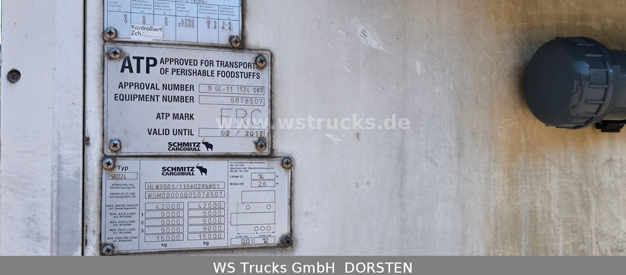 Schmitz Cargobull SKO 24 Kühlauflieger | Vector 1850 MT | LBW - Закритий кузов напівпричіп: фото 5 Schmitz Cargobull SKO 24 Kühlauflieger | Vector 1850 MT | LBW - Закритий кузов напівпричіп: фото 5