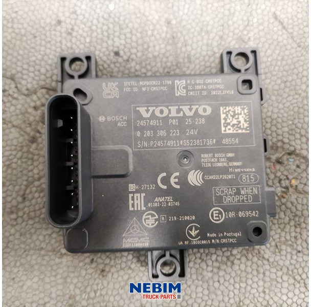 Volvo Volvo - 24574911 - Regeleenheid radar - Запчастини в категорії Вантажівки: фото 3 Volvo Volvo - 24574911 - Regeleenheid radar - Запчастини в категорії Вантажівки: фото 3