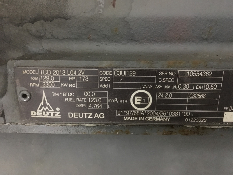 Будівельна техніка Deutz TCD2013L04 2V FOR PARTS: фото 6