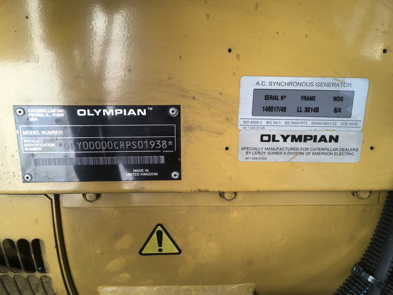 Caterpillar OLYMPIAN GEP110 GENERATOR 110KVA USED - Електричний генератор: фото 5 Caterpillar OLYMPIAN GEP110 GENERATOR 110KVA USED - Електричний генератор: фото 5