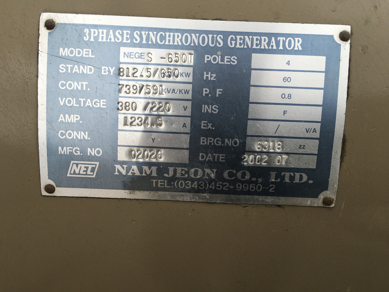 MTU 12V2000 G42 GENERATOR 739 KVA USED - Електричний генератор: фото 5 MTU 12V2000 G42 GENERATOR 739 KVA USED - Електричний генератор: фото 5