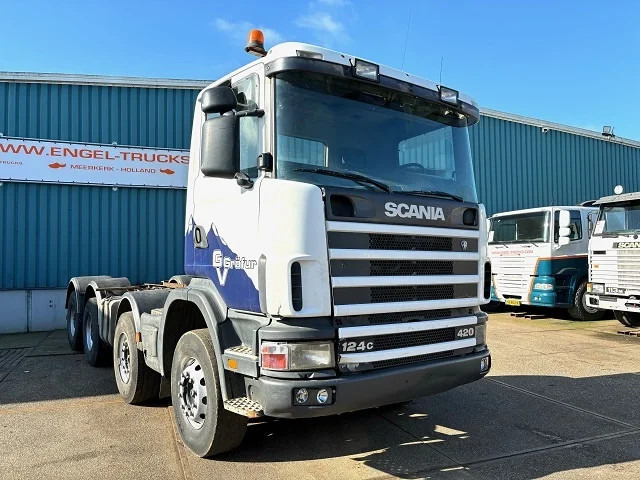 Scania R124-420 C 8x4 FULL STEEL CHASSIS (EURO 3 / FULL STEEL SUSPENSION / REDUCTION AXLES / GRS900 GEARBOX) - Вантажівка шасі: фото 3 Scania R124-420 C 8x4 FULL STEEL CHASSIS (EURO 3 / FULL STEEL SUSPENSION / REDUCTION AXLES / GRS900 GEARBOX) - Вантажівка шасі: фото 3