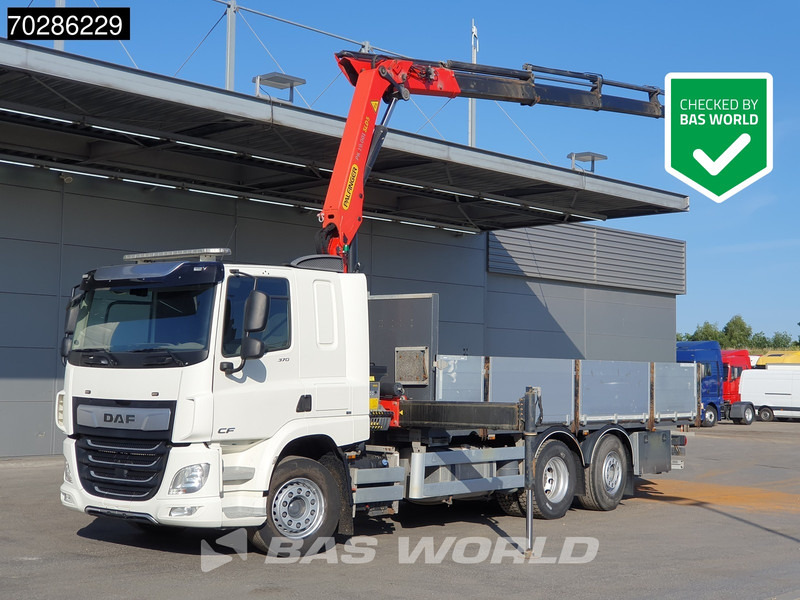 DAF CF 370 CF 6X2 Palfinger PK19.001 SLD D Kran Crane ACC Lift+lenkasche Euro 6 - Бортова вантажівка/ Платформа, Вантажівка з маніпулятором: фото 1 DAF CF 370 CF 6X2 Palfinger PK19.001 SLD D Kran Crane ACC Lift+lenkasche Euro 6 - Бортова вантажівка/ Платформа, Вантажівка з маніпулятором: фото 1