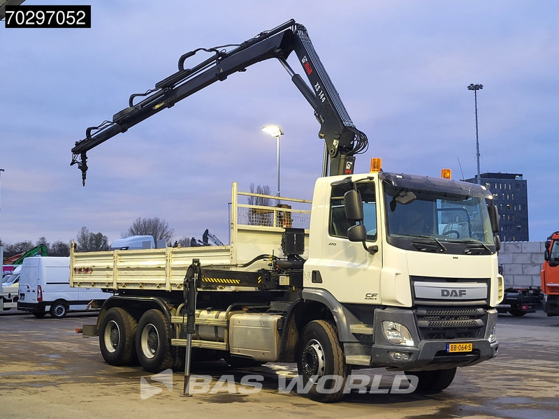 DAF CF 370 CF 6X4 HIAB 144 BS-3 HIDUO Crane Kran 8m3 Tipper Big-Axle Steelsuspension Euro 6 - Самоскид вантажівка, Вантажівка з маніпулятором: фото 3 DAF CF 370 CF 6X4 HIAB 144 BS-3 HIDUO Crane Kran 8m3 Tipper Big-Axle Steelsuspension Euro 6 - Самоскид вантажівка, Вантажівка з маніпулятором: фото 3