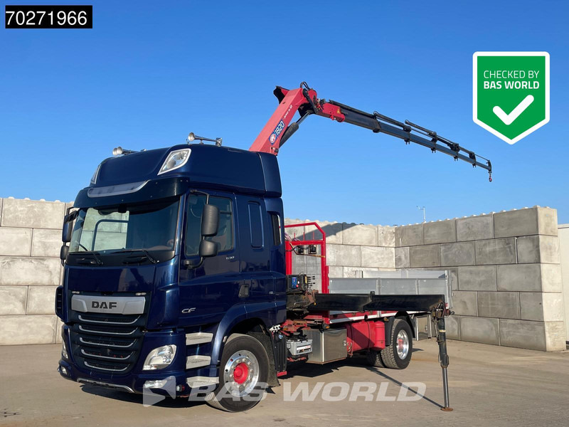 DAF CF 530 4X2 HMF 1820-RC Kran Crane Retarder Space cab Euro 6 - Бортова вантажівка/ Платформа, Вантажівка з маніпулятором: фото 1 DAF CF 530 4X2 HMF 1820-RC Kran Crane Retarder Space cab Euro 6 - Бортова вантажівка/ Платформа, Вантажівка з маніпулятором: фото 1