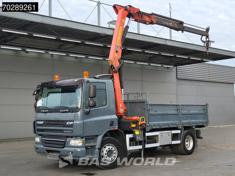 DAF CF75.250 FA75 4X2 Palfinger PK11000 Crane 8m3 tipper Manual Euro 4 - Самоскид вантажівка, Вантажівка з маніпулятором: фото 1 DAF CF75.250 FA75 4X2 Palfinger PK11000 Crane 8m3 tipper Manual Euro 4 - Самоскид вантажівка, Вантажівка з маніпулятором: фото 1