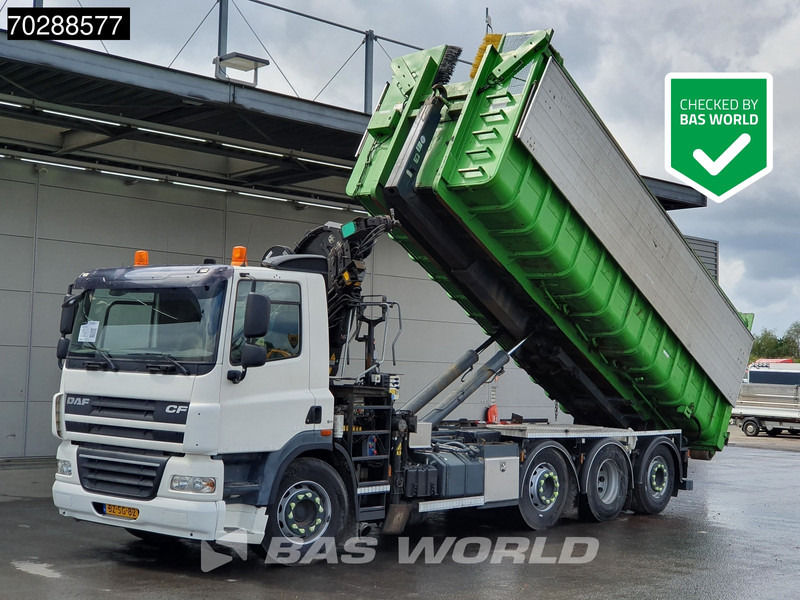 DAF CF85.360 8X2 NL-Truck HIAB 211 E-3 Hipro Crane + Hooklift Lift+steering Axle Automatic Euro 5 - Гаковий мультиліфт вантажівка, Вантажівка з маніпулятором: фото 1 DAF CF85.360 8X2 NL-Truck HIAB 211 E-3 Hipro Crane + Hooklift Lift+steering Axle Automatic Euro 5 - Гаковий мультиліфт вантажівка, Вантажівка з маніпулятором: фото 1