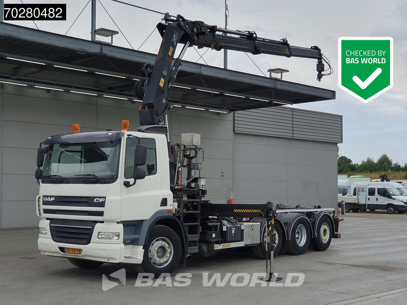 DAF CF85.360 8X2 NL-Truck Hiab 211 E-3 Hipro Kran 21tons Multilift Lift+steering Euro 5 - Гаковий мультиліфт вантажівка, Вантажівка з маніпулятором: фото 1 DAF CF85.360 8X2 NL-Truck Hiab 211 E-3 Hipro Kran 21tons Multilift Lift+steering Euro 5 - Гаковий мультиліфт вантажівка, Вантажівка з маніпулятором: фото 1