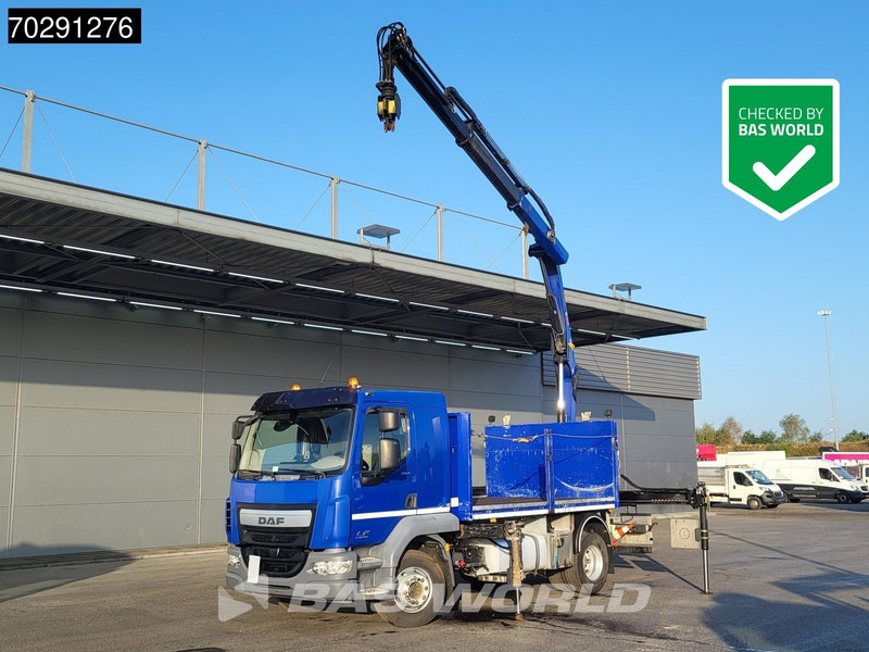 DAF LF 260 LF 4X2 HIAB 111 B-2 Hiduo Crane Automatic ACC Euro 6 - Бортова вантажівка/ Платформа, Вантажівка з маніпулятором: фото 1 DAF LF 260 LF 4X2 HIAB 111 B-2 Hiduo Crane Automatic ACC Euro 6 - Бортова вантажівка/ Платформа, Вантажівка з маніпулятором: фото 1