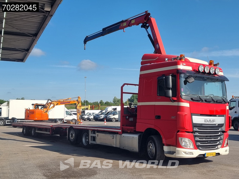 DAF XF 440 6X2 NL-Truck Transporter HMF 900-K2 Kran Winch Lift-Lenkachse Euro 6 - Бортова вантажівка/ Платформа, Вантажівка з маніпулятором: фото 5 DAF XF 440 6X2 NL-Truck Transporter HMF 900-K2 Kran Winch Lift-Lenkachse Euro 6 - Бортова вантажівка/ Платформа, Вантажівка з маніпулятором: фото 5