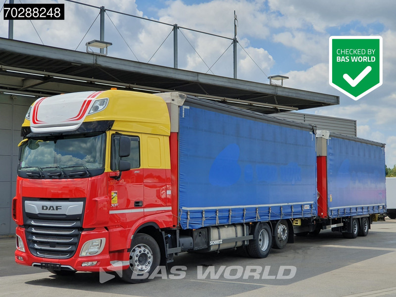 DAF XF 450 6X2 Combi Lift Axle ACC Euro 6 - Тентована вантажівка: фото 1 DAF XF 450 6X2 Combi Lift Axle ACC Euro 6 - Тентована вантажівка: фото 1