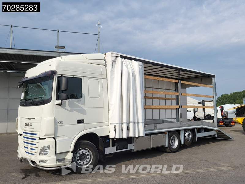 DAF XF 460 6X2 Machine Transporter hydraulic ramp Retarder Lift+Lenkasche Euro 6 - Автовоз вантажівка: фото 1 DAF XF 460 6X2 Machine Transporter hydraulic ramp Retarder Lift+Lenkasche Euro 6 - Автовоз вантажівка: фото 1