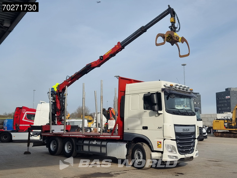 DAF XF 510 6X4 Jonsered Z-Crane SC ACC Retarder Euro 6 - Лісовоз, Вантажівка з маніпулятором: фото 3 DAF XF 510 6X4 Jonsered Z-Crane SC ACC Retarder Euro 6 - Лісовоз, Вантажівка з маніпулятором: фото 3