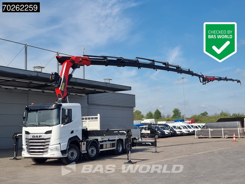 DAF XF 530 8X2 NEW Palfinger PK580 TEC Crane 8 + 4 Fly-jib Winch Retarder Lift+Lenkasche - Бортова вантажівка/ Платформа, Вантажівка з маніпулятором: фото 1 DAF XF 530 8X2 NEW Palfinger PK580 TEC Crane 8 + 4 Fly-jib Winch Retarder Lift+Lenkasche - Бортова вантажівка/ Платформа, Вантажівка з маніпулятором: фото 1