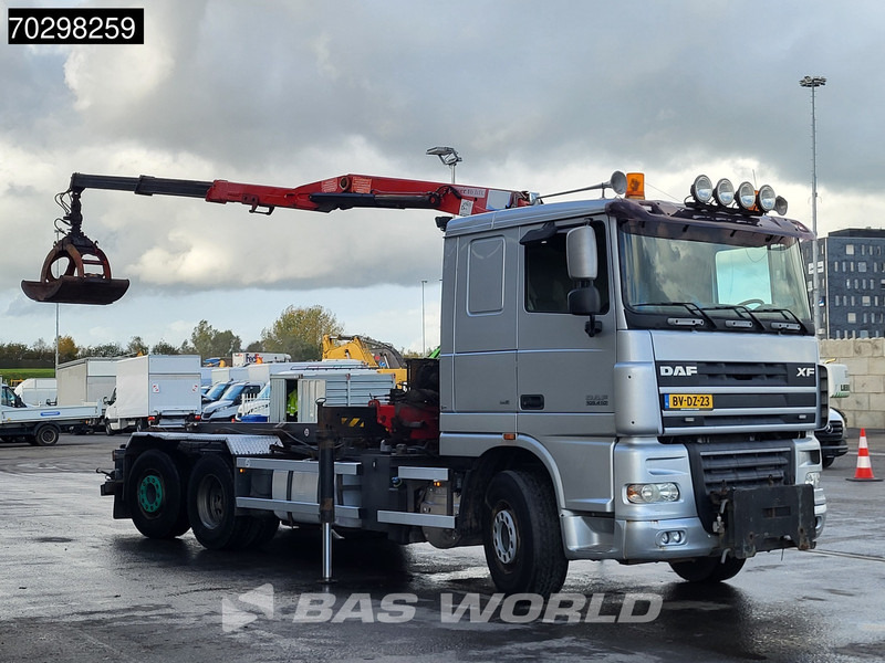 DAF XF105.410 XF 6X2 NL-Truck HMF 1643 Z2 Crane 24T Container system Lift+Steering-Axle Euro 5 - Тросовий мультиліфт, Вантажівка з маніпулятором: фото 3 DAF XF105.410 XF 6X2 NL-Truck HMF 1643 Z2 Crane 24T Container system Lift+Steering-Axle Euro 5 - Тросовий мультиліфт, Вантажівка з маніпулятором: фото 3