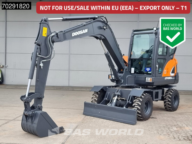 Doosan DX60W A/C - NEW UNUSED - Колісний екскаватор: фото 1 Doosan DX60W A/C - NEW UNUSED - Колісний екскаватор: фото 1