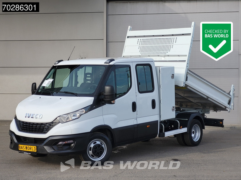 Легка бортова вантажівка Iveco Daily 35C14 Open Laadbak met Kist Dubbel Cabine Dubbellucht 3,5t Trekhaak Airco Cruise Euro6 Pickup Pritsche Open Box 2m3 A/C Towbar C: фото 1