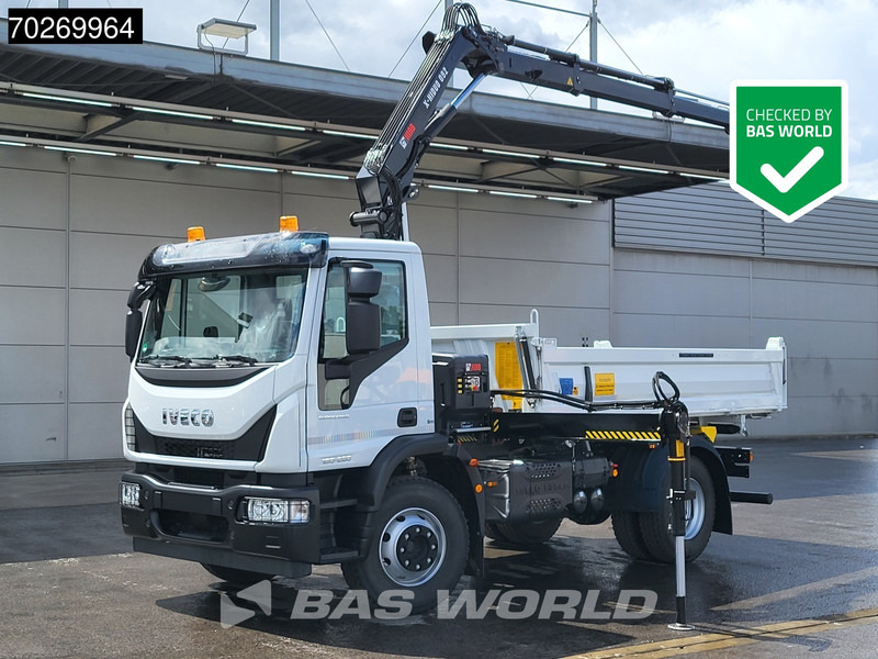 Iveco Eurocargo 160E280 4X2 NEW! Hiab XHIDUO092E-3 Kran Crane 6m3 3-way Tipper ACC - Самоскид вантажівка, Вантажівка з маніпулятором: фото 1 Iveco Eurocargo 160E280 4X2 NEW! Hiab XHIDUO092E-3 Kran Crane 6m3 3-way Tipper ACC - Самоскид вантажівка, Вантажівка з маніпулятором: фото 1
