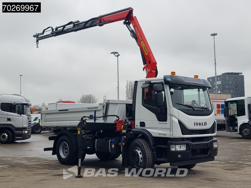 Iveco Eurocargo 180E320 4X2 Steelsuspension 3-Seiten Palfinger PK12.501 Euro 6 - Самоскид вантажівка, Вантажівка з маніпулятором: фото 3 Iveco Eurocargo 180E320 4X2 Steelsuspension 3-Seiten Palfinger PK12.501 Euro 6 - Самоскид вантажівка, Вантажівка з маніпулятором: фото 3