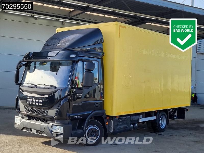 Iveco Eurocargo 75E160 4X2 7.5tonner Automatic 1000kg Ladebordwand Euro 6 - Вантажівка з закритим кузовом: фото 1 Iveco Eurocargo 75E160 4X2 7.5tonner Automatic 1000kg Ladebordwand Euro 6 - Вантажівка з закритим кузовом: фото 1