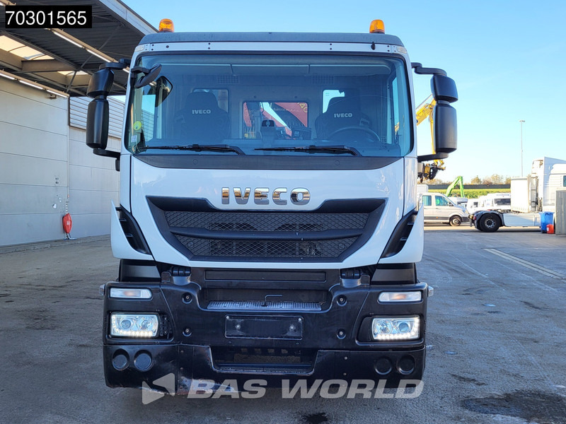 Бортова вантажівка/ Платформа, Вантажівка з маніпулятором Iveco Stralis 310 4X2 Palfinger PK14002 EH Kran Crane Steel suspension Euro 6: фото 16