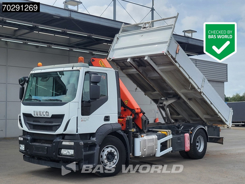 Iveco Stralis 310 4X2 Palfinger PK14002EH Crane Tipper Full Steel Automatic Euro 6 - Самоскид вантажівка, Вантажівка з маніпулятором: фото 1 Iveco Stralis 310 4X2 Palfinger PK14002EH Crane Tipper Full Steel Automatic Euro 6 - Самоскид вантажівка, Вантажівка з маніпулятором: фото 1
