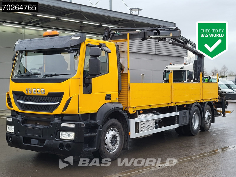 Iveco Stralis 310 6X2 RHD! Lift+Lenkachse Atlas 135.2VE-A11 Kran Crane Euro 6 - Бортова вантажівка/ Платформа, Вантажівка з маніпулятором: фото 1 Iveco Stralis 310 6X2 RHD! Lift+Lenkachse Atlas 135.2VE-A11 Kran Crane Euro 6 - Бортова вантажівка/ Платформа, Вантажівка з маніпулятором: фото 1