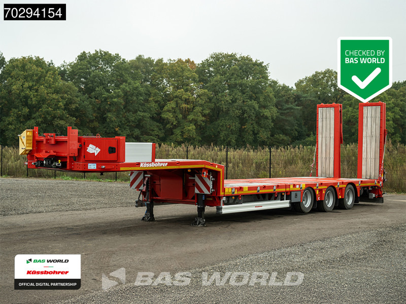 Kässbohrer NEW! Hydraulic Bed 450cm Extendable Lift+Steering Axle - Низькорамна платформа напівпричіп: фото 1 Kässbohrer NEW! Hydraulic Bed 450cm Extendable Lift+Steering Axle - Низькорамна платформа напівпричіп: фото 1