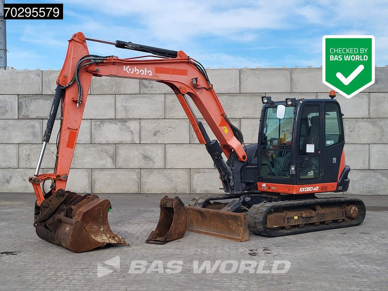 Kubota KX080-4a - Міні-екскаватор: фото 1 Kubota KX080-4a - Міні-екскаватор: фото 1