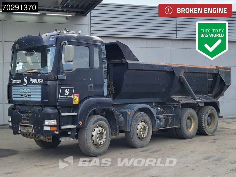 MAN TGA 35.480 8X4 BROKEN ENGINE! 16m3 tipper Steel suspension Manual Retarder Euro 2 - Самоскид вантажівка: фото 1 MAN TGA 35.480 8X4 BROKEN ENGINE! 16m3 tipper Steel suspension Manual Retarder Euro 2 - Самоскид вантажівка: фото 1