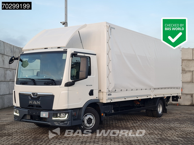 MAN TGL 12.250 4X2 12tonner 1500kg Ladebordwand Automatic Cruise Control Euro 6 - Тентована вантажівка: фото 1 MAN TGL 12.250 4X2 12tonner 1500kg Ladebordwand Automatic Cruise Control Euro 6 - Тентована вантажівка: фото 1