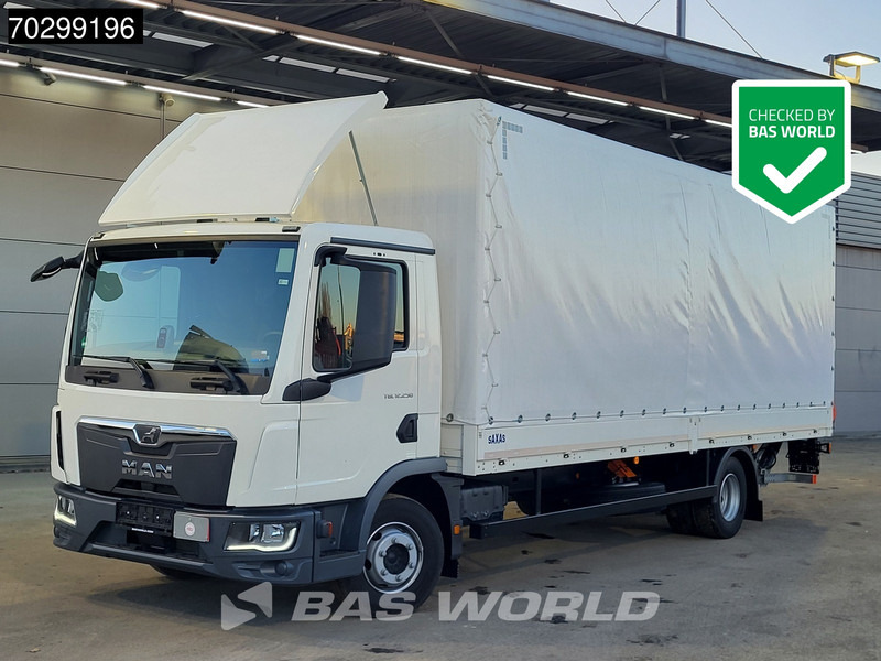 MAN TGL 12.250 4X2 LIKE NEW! 12tonner Curtainsider 1500kg Ladebordwand Euro 6 - Тентована вантажівка: фото 1 MAN TGL 12.250 4X2 LIKE NEW! 12tonner Curtainsider 1500kg Ladebordwand Euro 6 - Тентована вантажівка: фото 1