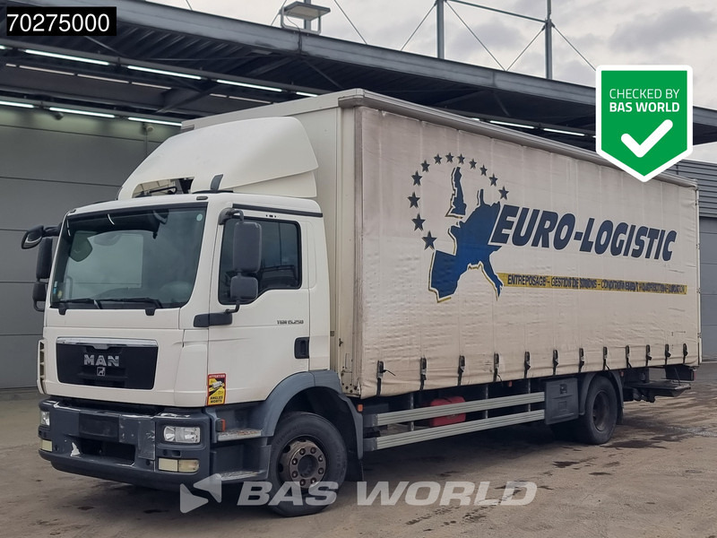 MAN TGM 15.250 4X2 15tonner Automatic Retarder Ladebordwand Euro 5 - Тентована вантажівка: фото 1 MAN TGM 15.250 4X2 15tonner Automatic Retarder Ladebordwand Euro 5 - Тентована вантажівка: фото 1