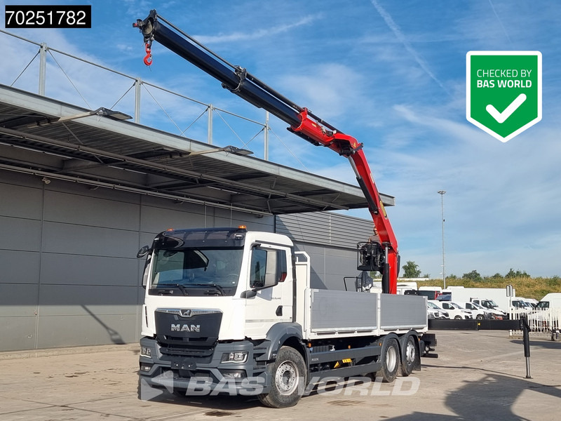 MAN TGS 26.440 6X2 NEW NL-Truck Palfinger PK 20.501 L TEC3 Kran Crane Baustoff Euro 6 - Бортова вантажівка/ Платформа, Вантажівка з маніпулятором: фото 1 MAN TGS 26.440 6X2 NEW NL-Truck Palfinger PK 20.501 L TEC3 Kran Crane Baustoff Euro 6 - Бортова вантажівка/ Платформа, Вантажівка з маніпулятором: фото 1