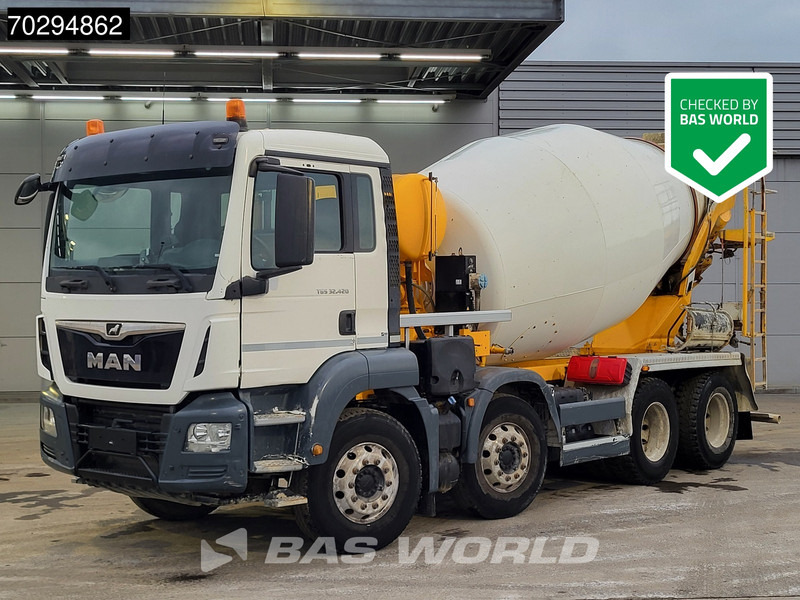 MAN TGS 32.420 8X4 9m3 Stetter Mixer Steel Suspension Automatic Euro 6 - Автобетонозмішувач: фото 1 MAN TGS 32.420 8X4 9m3 Stetter Mixer Steel Suspension Automatic Euro 6 - Автобетонозмішувач: фото 1