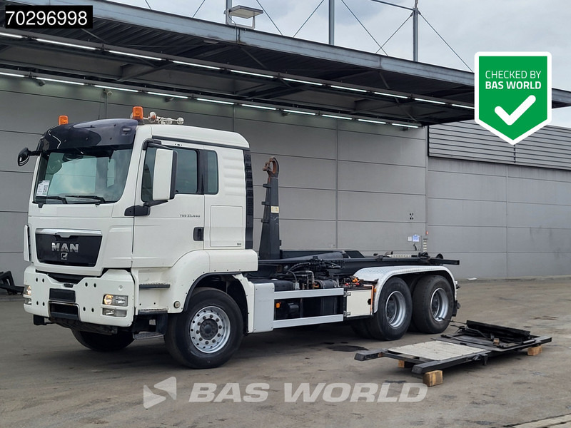 MAN TGS 33.440 6X4 25Ton AJK NHS25-5930 hooklift with 5th wheel Wechselsystem Manual Big-Axle Euro 5 - Гаковий мультиліфт вантажівка: фото 1 MAN TGS 33.440 6X4 25Ton AJK NHS25-5930 hooklift with 5th wheel Wechselsystem Manual Big-Axle Euro 5 - Гаковий мультиліфт вантажівка: фото 1