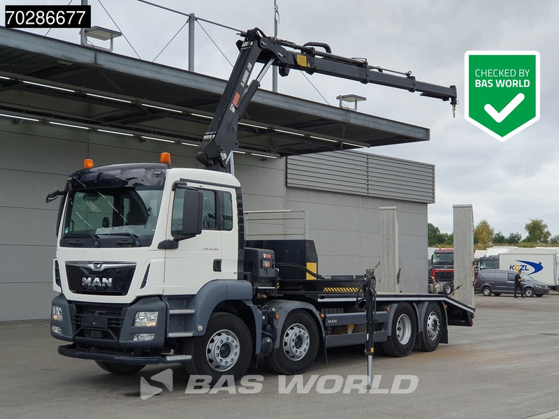 MAN TGS 35.360 8X2 HIAB X-Hiduo 158 BS-3 Crane Lift+lenkasche Machine transporter Euro 6 - Автовоз вантажівка, Вантажівка з маніпулятором: фото 1 MAN TGS 35.360 8X2 HIAB X-Hiduo 158 BS-3 Crane Lift+lenkasche Machine transporter Euro 6 - Автовоз вантажівка, Вантажівка з маніпулятором: фото 1