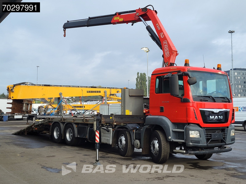MAN TGS 35.360 TGS 8X2 Fassi F235A.0.22 Crane Kran Winch Hydraulic ramp Lift-Axle Navi Euro 6 - Бортова вантажівка/ Платформа, Вантажівка з маніпулятором: фото 5 MAN TGS 35.360 TGS 8X2 Fassi F235A.0.22 Crane Kran Winch Hydraulic ramp Lift-Axle Navi Euro 6 - Бортова вантажівка/ Платформа, Вантажівка з маніпулятором: фото 5
