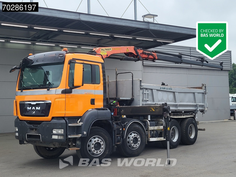 MAN TGS 35.400 8X4 Palfinger PK16001 K Kran Crane Retarder Big-Axle 2-Way tipper Euro 6 - Самоскид вантажівка, Вантажівка з маніпулятором: фото 1 MAN TGS 35.400 8X4 Palfinger PK16001 K Kran Crane Retarder Big-Axle 2-Way tipper Euro 6 - Самоскид вантажівка, Вантажівка з маніпулятором: фото 1