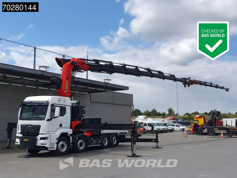 MAN TGS 35.520 8X4 Palfinger PK135.002 TEC 7 Kran Crane Hydrodrive Lift+steering axle Navi LED Euro 6 - Бортова вантажівка/ Платформа, Вантажівка з маніпулятором: фото 1 MAN TGS 35.520 8X4 Palfinger PK135.002 TEC 7 Kran Crane Hydrodrive Lift+steering axle Navi LED Euro 6 - Бортова вантажівка/ Платформа, Вантажівка з маніпулятором: фото 1