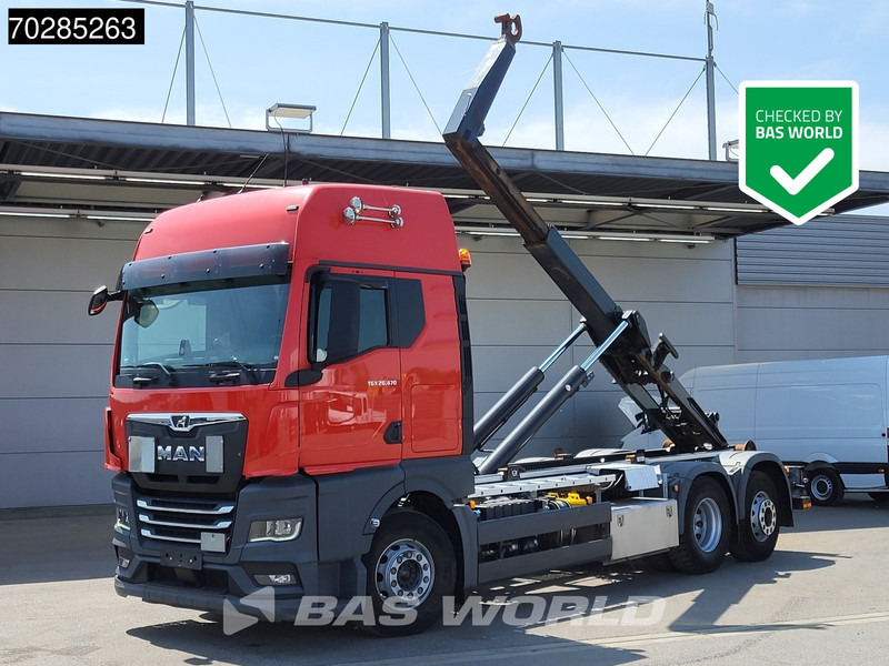 MAN TGX 26.470 TGX 6X2 21 Tonnes VDL hooklift Retarder Lift+Lenkachse ACC Navi Euro 6 - Гаковий мультиліфт вантажівка: фото 1 MAN TGX 26.470 TGX 6X2 21 Tonnes VDL hooklift Retarder Lift+Lenkachse ACC Navi Euro 6 - Гаковий мультиліфт вантажівка: фото 1