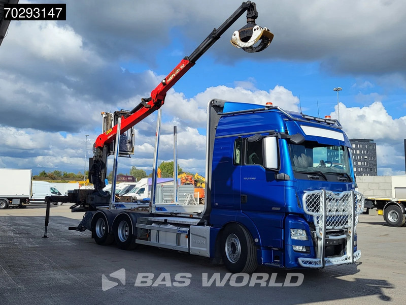 MAN TGX 33.580 TGX 6X4 Palfinger Epsilon Wood crane Holztransport Retarder Navi Xenon Euro 6 - Лісовоз, Вантажівка з маніпулятором: фото 3 MAN TGX 33.580 TGX 6X4 Palfinger Epsilon Wood crane Holztransport Retarder Navi Xenon Euro 6 - Лісовоз, Вантажівка з маніпулятором: фото 3