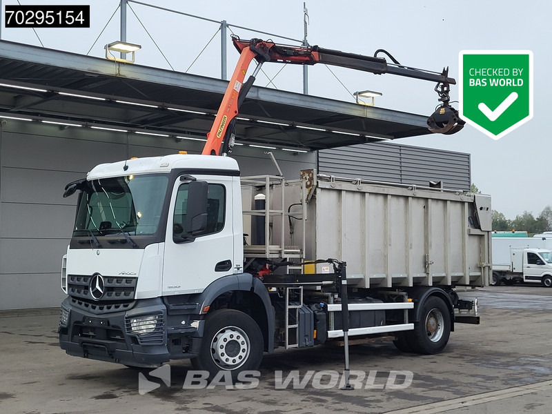Mercedes-Benz Actros 1833 4X2 Palfinger PK7.501 SLD Kran Crane 17m3 tipper Big-Axle Euro 6 - Самоскид вантажівка, Вантажівка з маніпулятором: фото 1 Mercedes-Benz Actros 1833 4X2 Palfinger PK7.501 SLD Kran Crane 17m3 tipper Big-Axle Euro 6 - Самоскид вантажівка, Вантажівка з маніпулятором: фото 1
