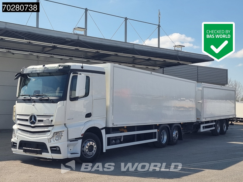 Mercedes-Benz Actros 2543 6X2 Combi Retarder ACC Navi Ladebordwand 360°camera Euro 6 - Вантажівка з закритим кузовом: фото 1 Mercedes-Benz Actros 2543 6X2 Combi Retarder ACC Navi Ladebordwand 360°camera Euro 6 - Вантажівка з закритим кузовом: фото 1