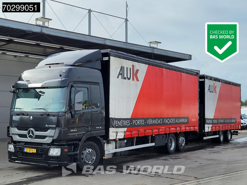 Mercedes-Benz Actros 2544 6X2 NL-Combi Siding roof Lift-Axle Forklift preparation Automatic Euro 5 - Тентована вантажівка: фото 1 Mercedes-Benz Actros 2544 6X2 NL-Combi Siding roof Lift-Axle Forklift preparation Automatic Euro 5 - Тентована вантажівка: фото 1