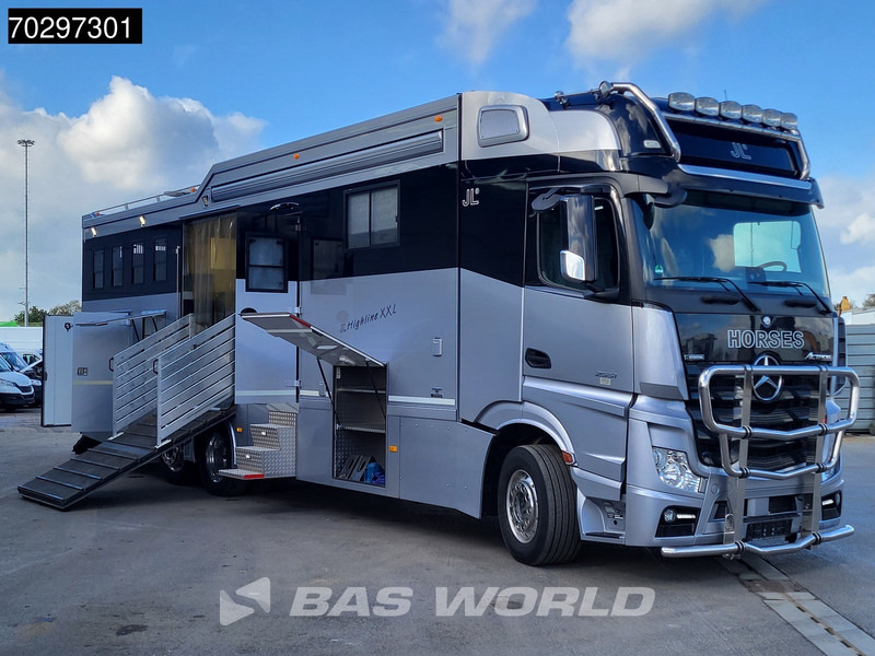 Mercedes-Benz Actros 2551 6X2 Pferdetransport Horse truck + Living Standairco Navi ACC Automatic Euro 6 - Коневоз: фото 3 Mercedes-Benz Actros 2551 6X2 Pferdetransport Horse truck + Living Standairco Navi ACC Automatic Euro 6 - Коневоз: фото 3