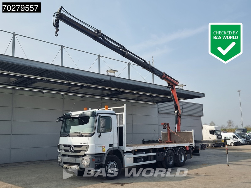 Mercedes-Benz Actros 2641 6X4 Palfinger PK18002-EH Remote Full Steel Euro 5 - Бортова вантажівка/ Платформа, Вантажівка з маніпулятором: фото 1 Mercedes-Benz Actros 2641 6X4 Palfinger PK18002-EH Remote Full Steel Euro 5 - Бортова вантажівка/ Платформа, Вантажівка з маніпулятором: фото 1