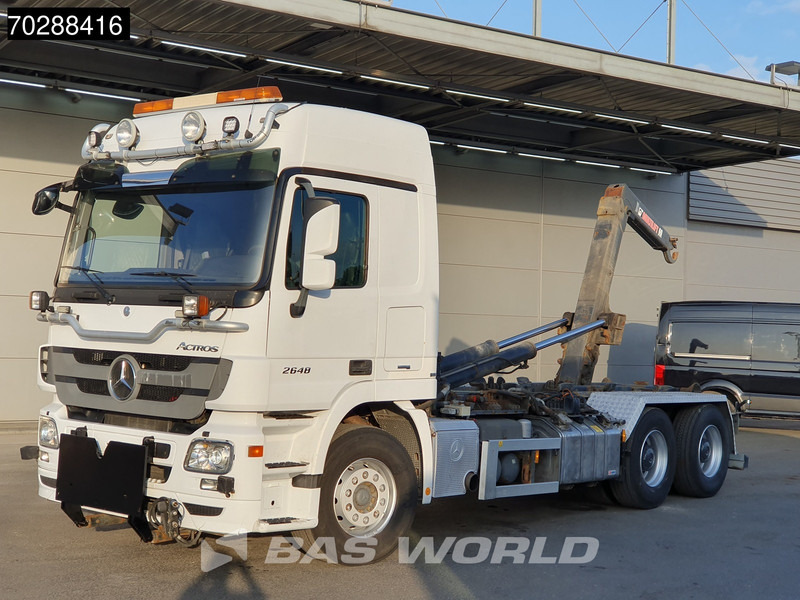 Mercedes-Benz Actros 2648 Actros 6X4 HIAB XR20SL56 Hooklift Big-Axle Automatic Euro 5 - Гаковий мультиліфт вантажівка: фото 3 Mercedes-Benz Actros 2648 Actros 6X4 HIAB XR20SL56 Hooklift Big-Axle Automatic Euro 5 - Гаковий мультиліфт вантажівка: фото 3
